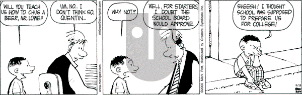 Mr. Lowe on Wednesday September 18, 2024 Comic Strip