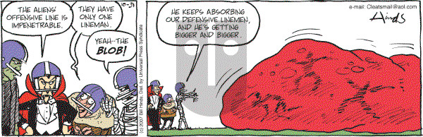 Cleats - Wednesday October 31, 2007 Comic Strip