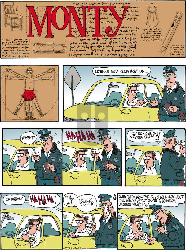 Monty on Sunday May 25, 2025 Comic Strip