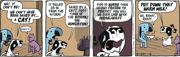 Pooch Cafe on Saturday January 18, 2014 Comic Strip