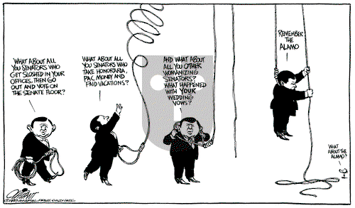 Pat Oliphant on Thursday March 2, 1989 Comic Strip