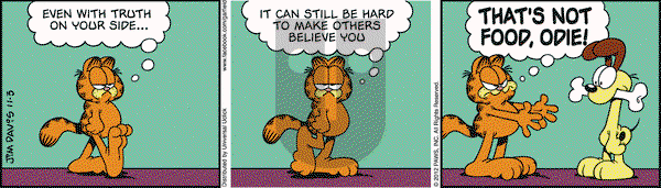 Garfield on Saturday November 3, 2012 Comic Strip