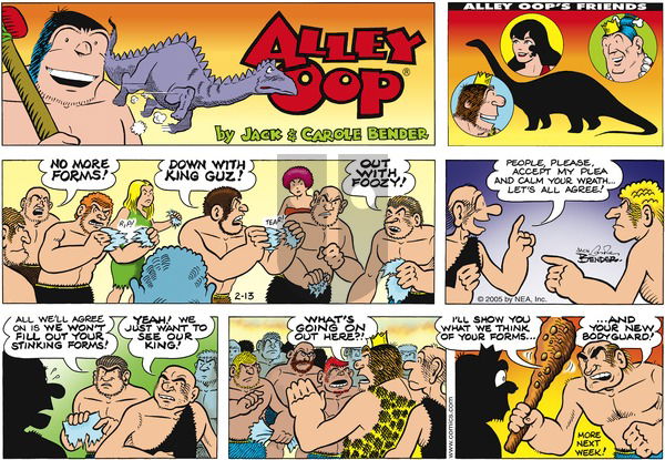 Alley Oop - Sunday February 13, 2005 Comic Strip