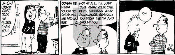 Luann on Thursday March 29, 1990 Comic Strip