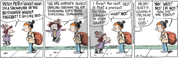 Cul de Sac on Monday December 15, 2014 Comic Strip