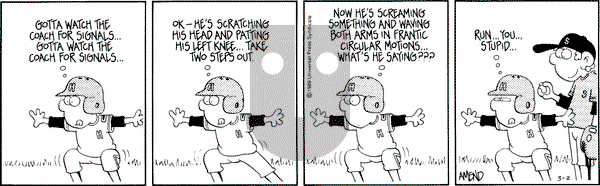 FoxTrot on Thursday March 2, 1989 Comic Strip