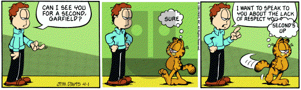 Garfield on Friday April 1, 1994 Comic Strip