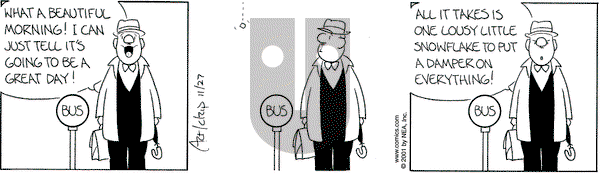 The Born Loser on Tuesday November 27, 2001 Comic Strip