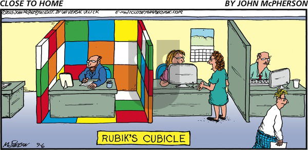 Close to Home on Sunday September 6, 2015 Comic Strip