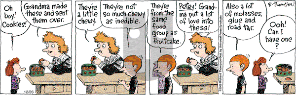 Cul de Sac on Friday December 26, 2008 Comic Strip