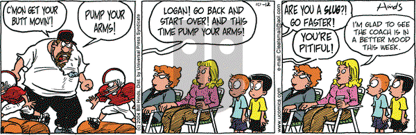 Cleats on Tuesday October 12, 2004 Comic Strip