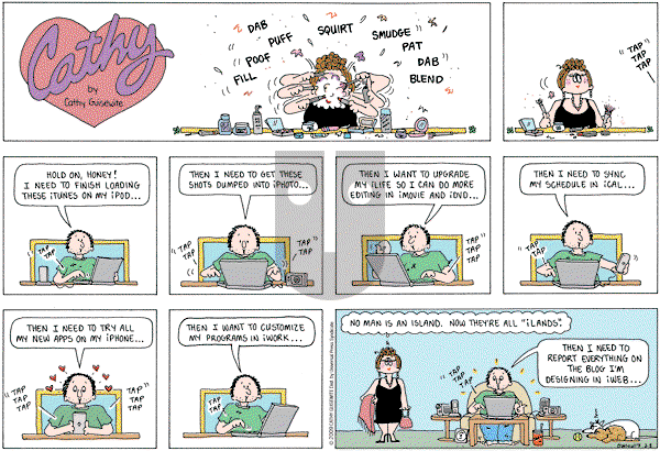 Cathy Classics - Sunday March 8, 2009 Comic Strip