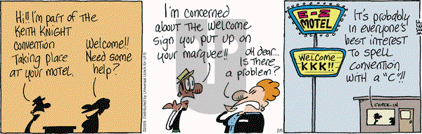 The Knight Life on Wednesday February 6, 2013 Comic Strip