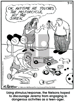 Close to Home on Wednesday September 11, 1996 Comic Strip