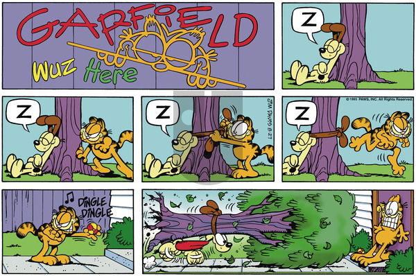 Garfield on Sunday August 27, 1995 Comic Strip