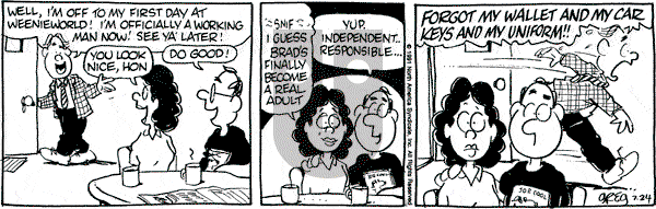Luann on Wednesday July 24, 1991 Comic Strip