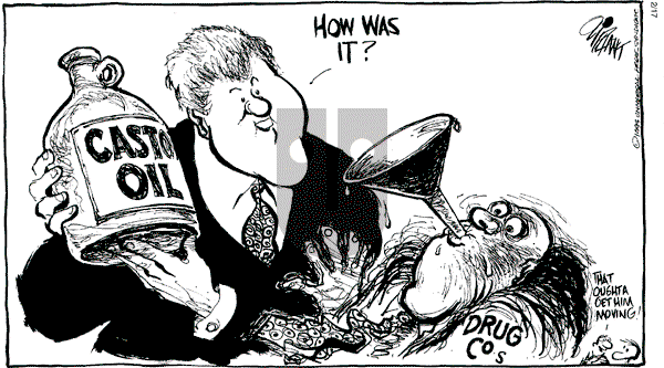 Pat Oliphant - Wednesday February 17, 1993 Comic Strip