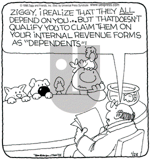 Ziggy on Wednesday January 28, 1998 Comic Strip