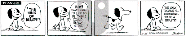 Peanuts on Saturday February 25, 1956 Comic Strip