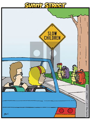 Sunny Street on Monday December 2, 2013 Comic Strip