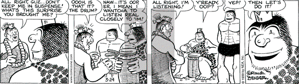Alley Oop on Wednesday March 24, 1999 Comic Strip