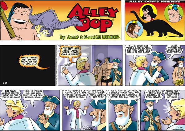 Alley Oop on Sunday July 15, 2018 Comic Strip