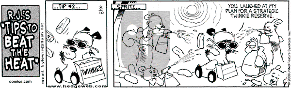 Over the Hedge on Thursday August 10, 2000 Comic Strip