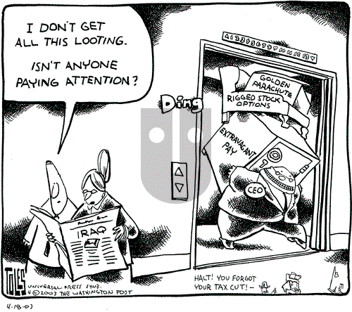 Tom Toles on Friday April 18, 2003 Comic Strip