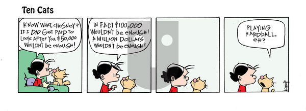 Ten Cats - Thursday August 11, 2022 Comic Strip