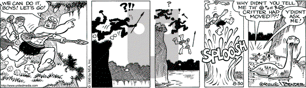 Alley Oop on Friday August 30, 1996 Comic Strip