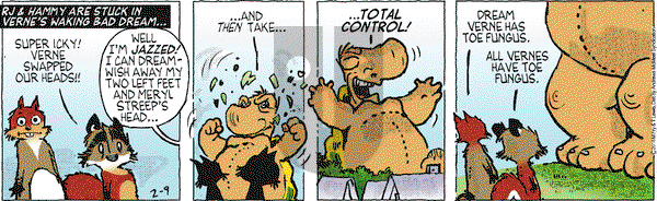 Over the Hedge on Friday February 9, 2018 Comic Strip