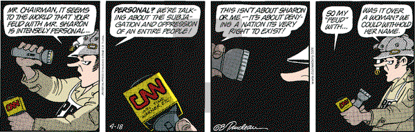 Doonesbury on Thursday April 18, 2002 Comic Strip