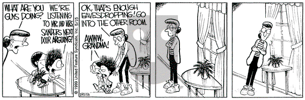 Grand Avenue on Saturday May 15, 1999 Comic Strip