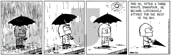 Calvin and Hobbes on Wednesday September 27, 1995 Comic Strip