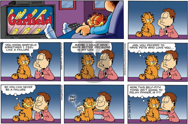 Garfield on Sunday May 15, 2005 Comic Strip