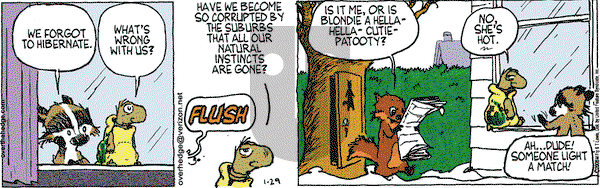 Over the Hedge on Tuesday January 29, 2008 Comic Strip