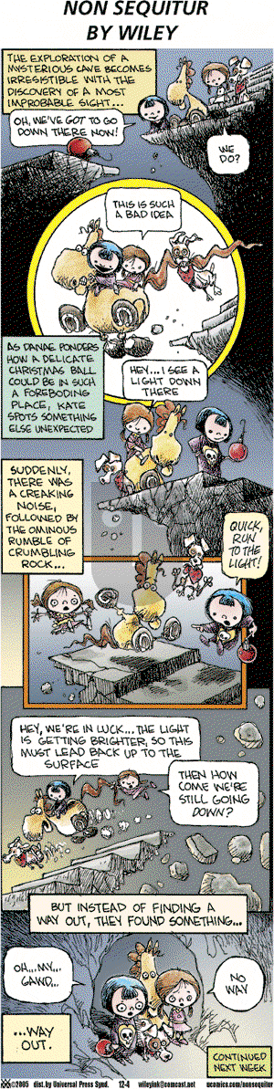Non Sequitur on Sunday December 4, 2005 Comic Strip