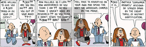 Cathy Classics on Tuesday August 7, 2001 Comic Strip