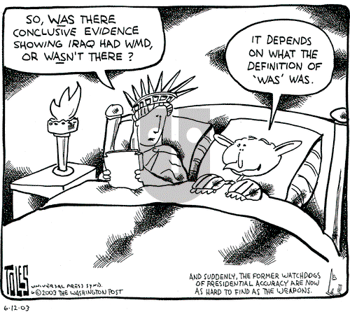 Tom Toles - Thursday June 12, 2003 Comic Strip