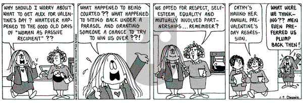 Cathy Classics on Thursday February 9, 1995 Comic Strip