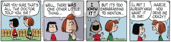 Peanuts on Saturday March 8, 2025 Comic Strip