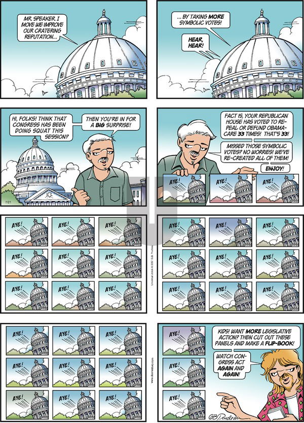 Doonesbury on Sunday July 21, 2013 Comic Strip