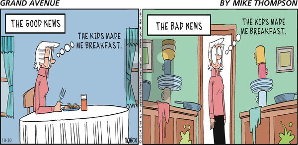 Grand Avenue on Sunday October 20, 2024 Comic Strip