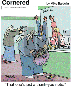 Cornered on Thursday January 30, 2020 Comic Strip