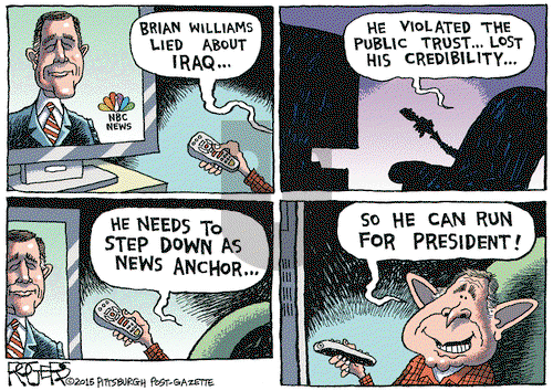 Rob Rogers on Tuesday February 10, 2015 Comic Strip