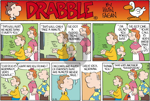 Drabble on Sunday March 18, 2007 Comic Strip