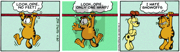 Garfield on Wednesday April 30, 1986 Comic Strip