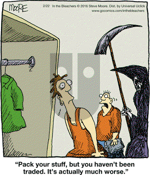 In the Bleachers on Monday February 22, 2016 Comic Strip