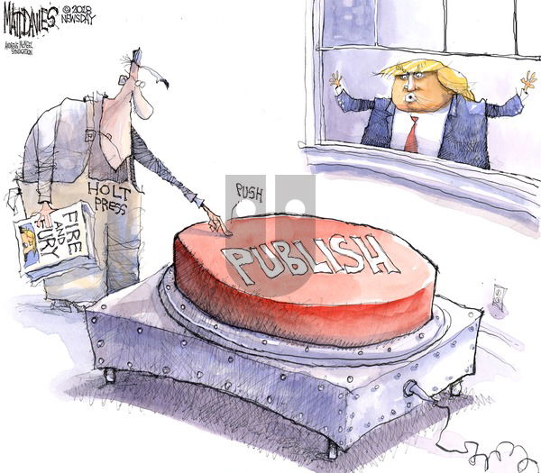 Matt Davies on Sunday January 7, 2018 Comic Strip