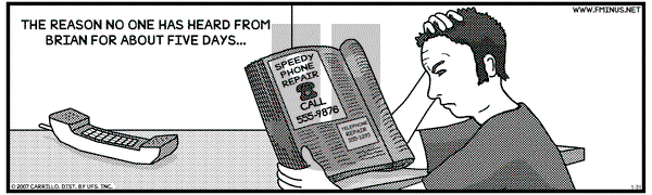 F Minus on Wednesday January 31, 2007 Comic Strip